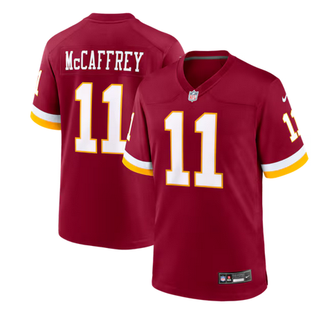 Custom Men Washington Commanders #11 McCaffrey red Nike NFL 2026 Alternate Game Jersey 0417003->->Custom Jersey